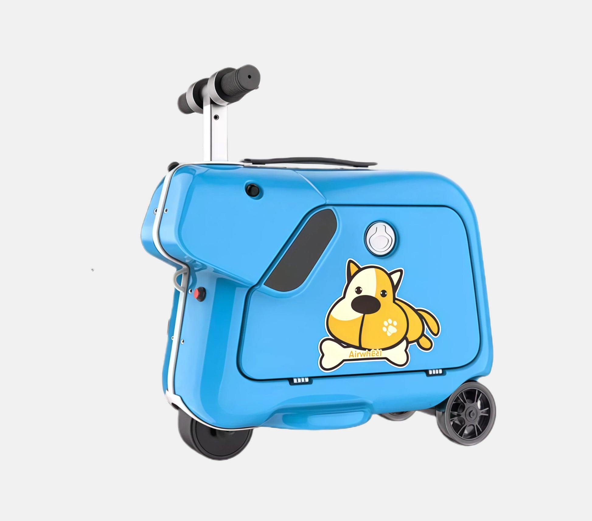 Airwheel SQ3 Electric Rideable Smart Scooter Suitcase for children with blue