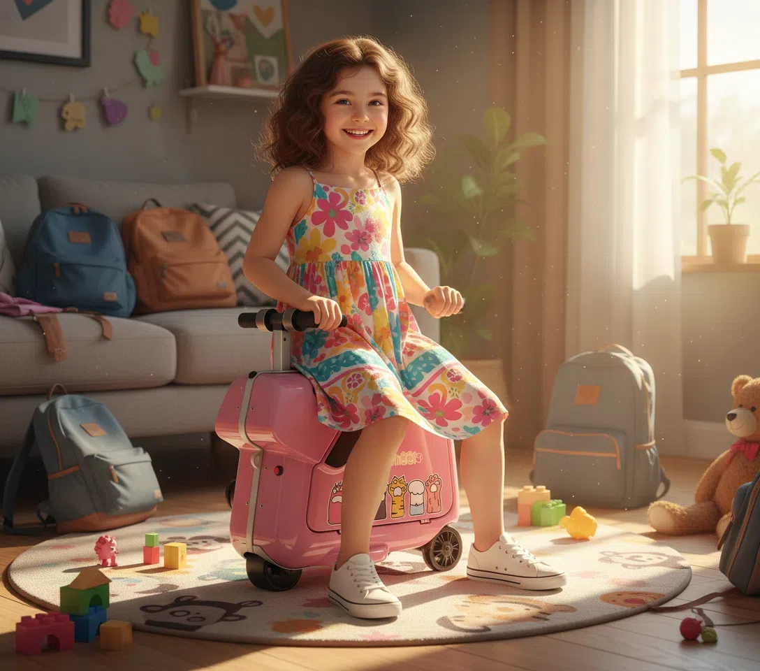 Airwheel SQ3 Electric Rideable Smart Scooter Suitcase for kids