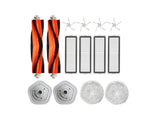 Dreame Robot Vacuum Accessory Kit for W10 – includes main brushes, side brushes, HEPA filters, mop pads, and holders