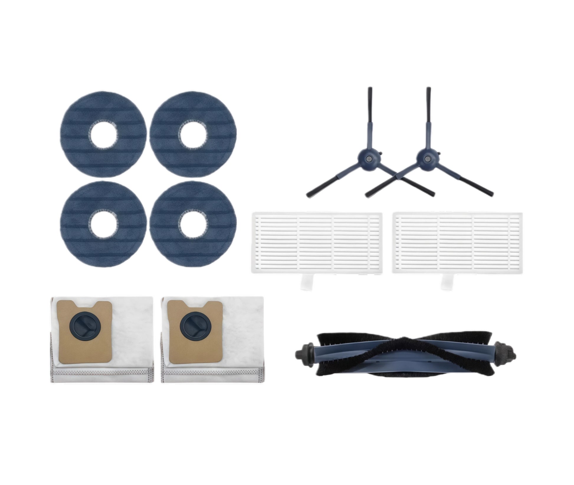 Eufy Robot Vacuum OmniC28 accessory kit with replacement main brush, mop pads, filters, side brushes,and dust bags