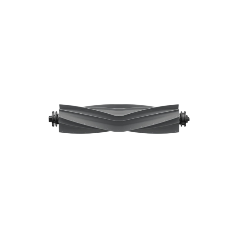 MOVA rubber main brush with dark chevron-shaped fins and fittings at both ends
