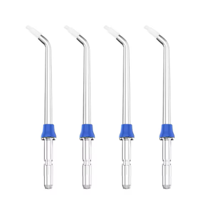 Four Waterpik OD-100E orthodontic Water Flosser tips with blue rings