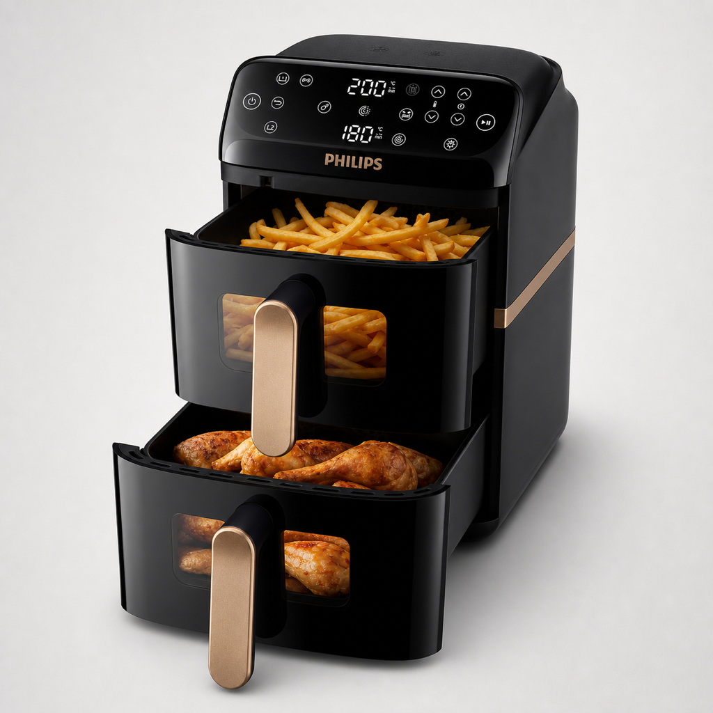 Philips Airfryer 4000 Series Stacked Dual Basket 10L Image 2 product image