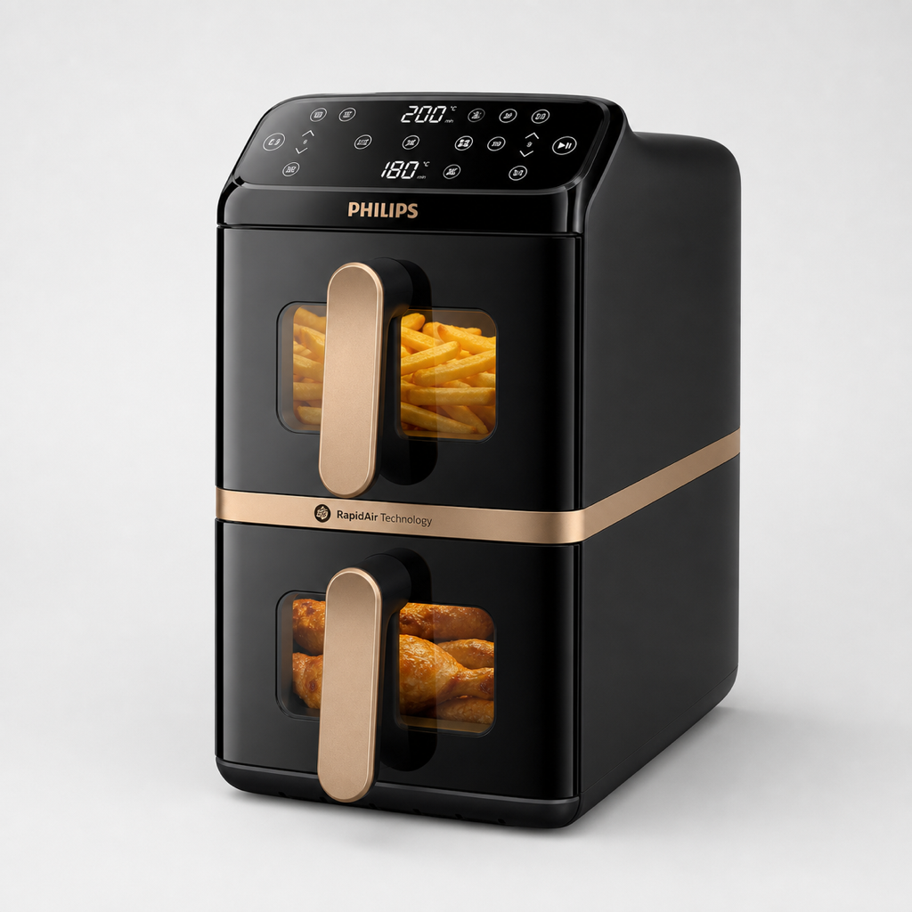 Philips Airfryer 4000 Series Stacked Dual Basket 10L Image 2 product image