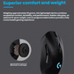 Logitech G703 LIGHTSPEED wireless gaming mouse on FPS setup