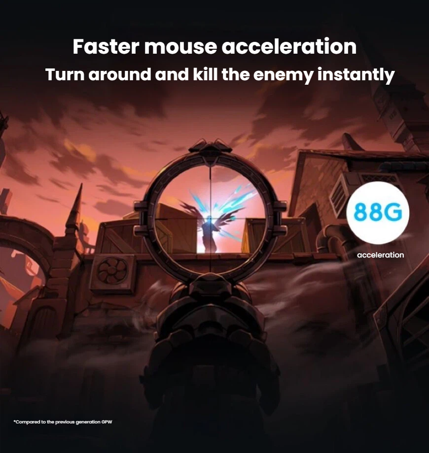 Logitech G PRO X SUPERLIGHT 2c gaming mouse in use during FPS gameplay