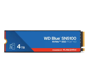 WD Blue SN5100 4TB PCIe 4.0 NVMe M.2 2280 SSD - WDS400T5B0E-00CPE0