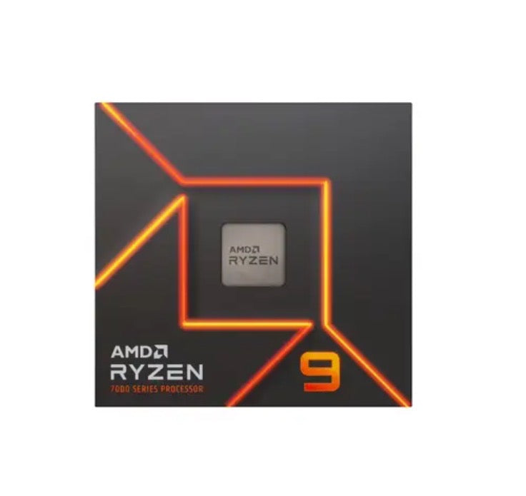 AMD Ryzen 9 7900X AM5 12-Core 台式机 CPU 零售包装和处理器图片