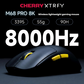 CHERRY XTRFY M68 Pro 8K Wireless gaming mouse with 2.4GHz receiver and USB-C cable