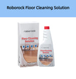 Roborock Floor Cleaning Solution box and white spray bottle with red cap, for robot vacuum mop accessory
