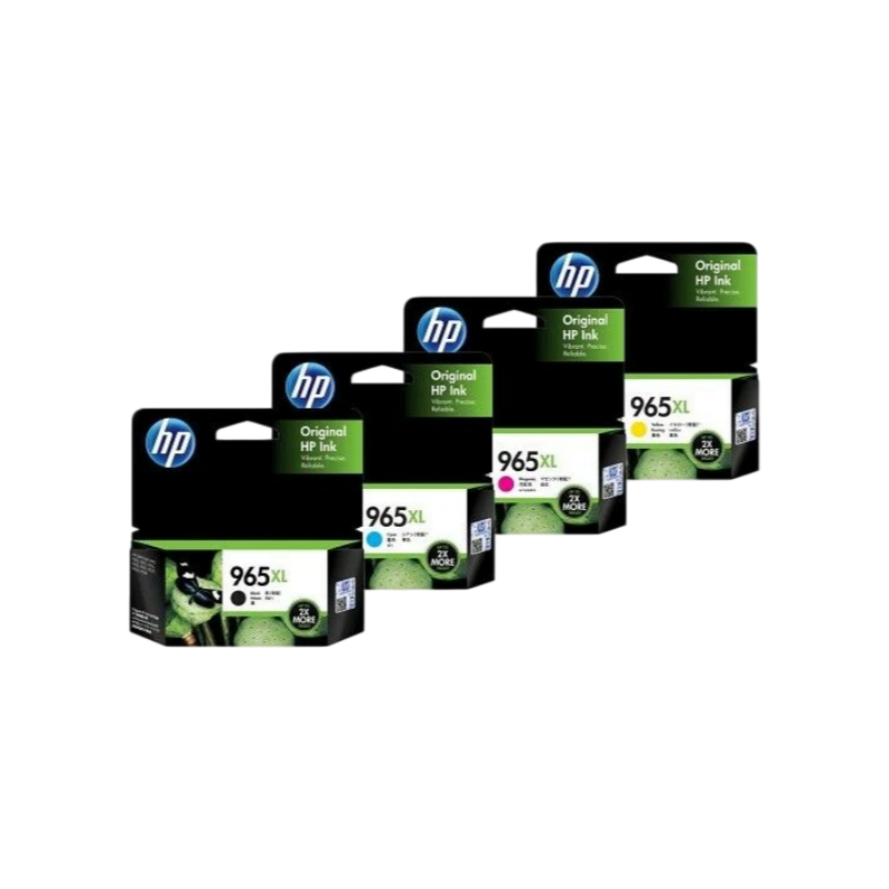 4 Pack HP 965XL Genuine High Yield Inkjet Cartridge Combo