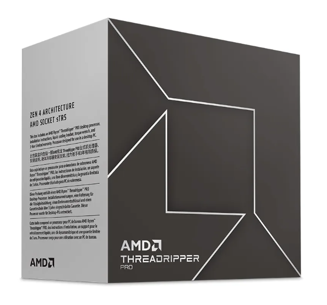 AMD Ryzen Threadripper PRO 7975WX CPU零售包装图片