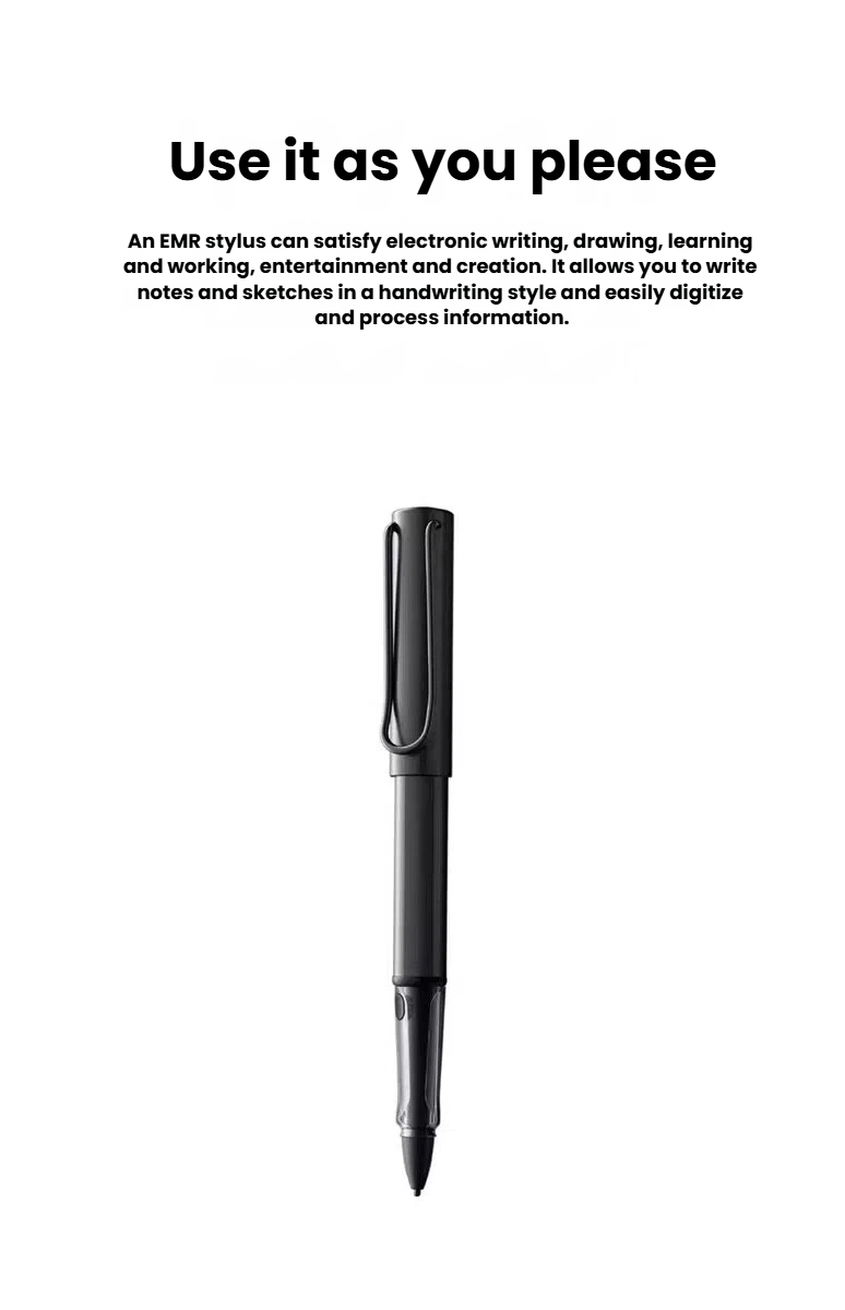 LAMY AL-star EMR stylus side profile with transparent grip section
