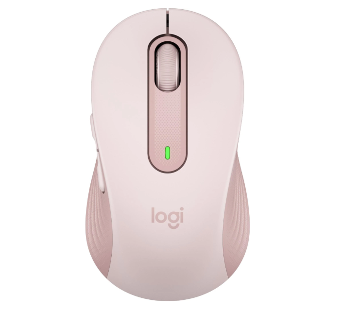 Logitech Signature M650 wireless mouse in pink with SmartWheel