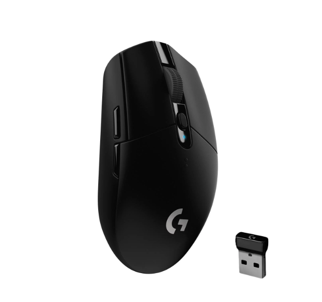 Logitech G305 LIGHTSPEED wireless gaming mouse in black