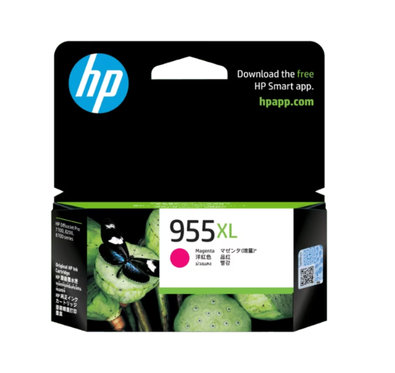 HP 955XL Genuine Magenta High Yield Inkjet Cartridge L0S66AA