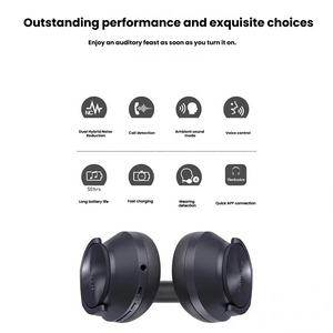 Technics EAH-A800 Wireless Headphones with Noise Cancelling and Microphone