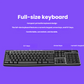 Logitech K270 eight multimedia hotkeys and 24-month battery life feature illustration