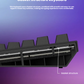 HyperX Alloy Rise hot-swappable HyperX Linear switches close-up