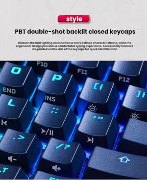 HyperX Alloy Origins 65 top view showing 65% layout with dedicated arrow keys