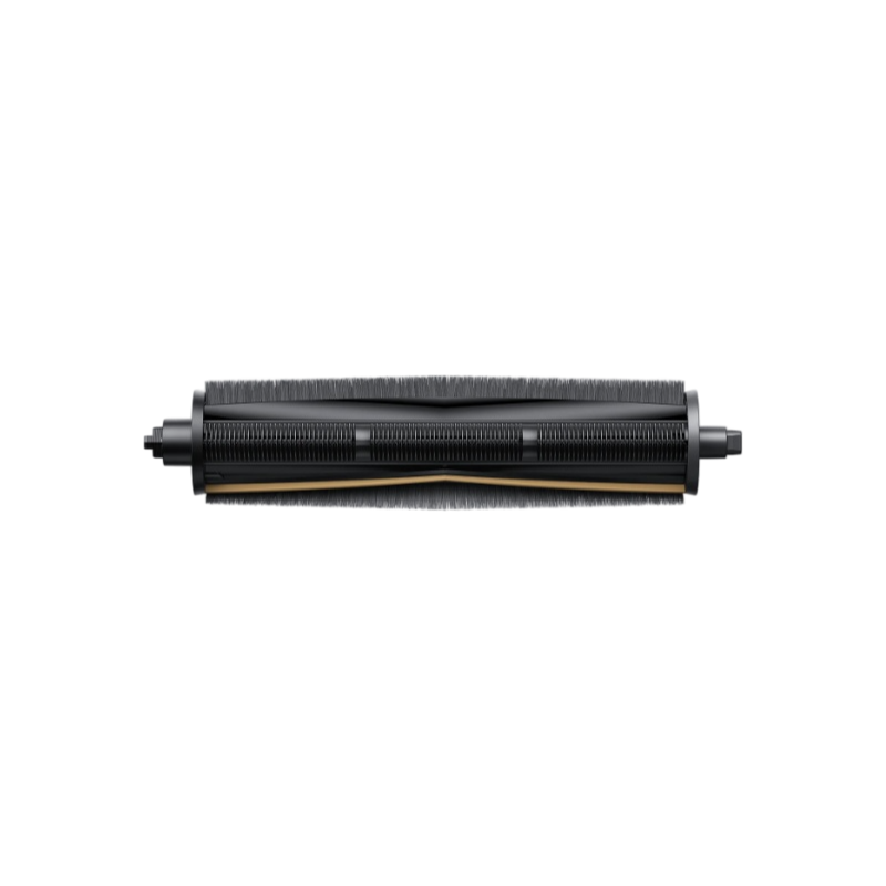 MOVA Clean Chop detangling main brush strip shown in a black roller brush with end fittings