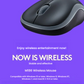 Logitech M185 wireless mouse in use on laptop everyday productivity setup