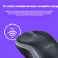 Logitech M185 mouse side profile showing low-profile portable design