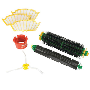 iRobot Roomba 500 kit with two main brushes, one side brush, three filters and brush-cleaning tool