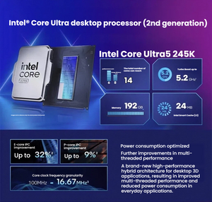 Intel Core Ultra 5 245K processor specifications graphic