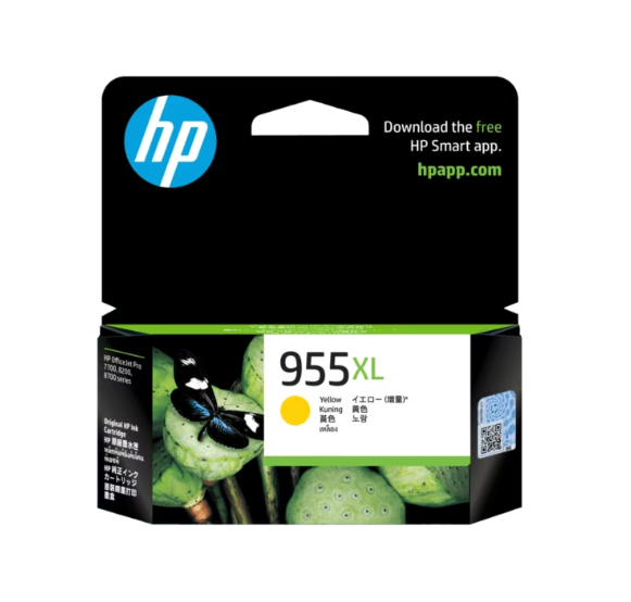 HP 955XL Genuine Yellow High Yield Inkjet Cartridge L0S69AA