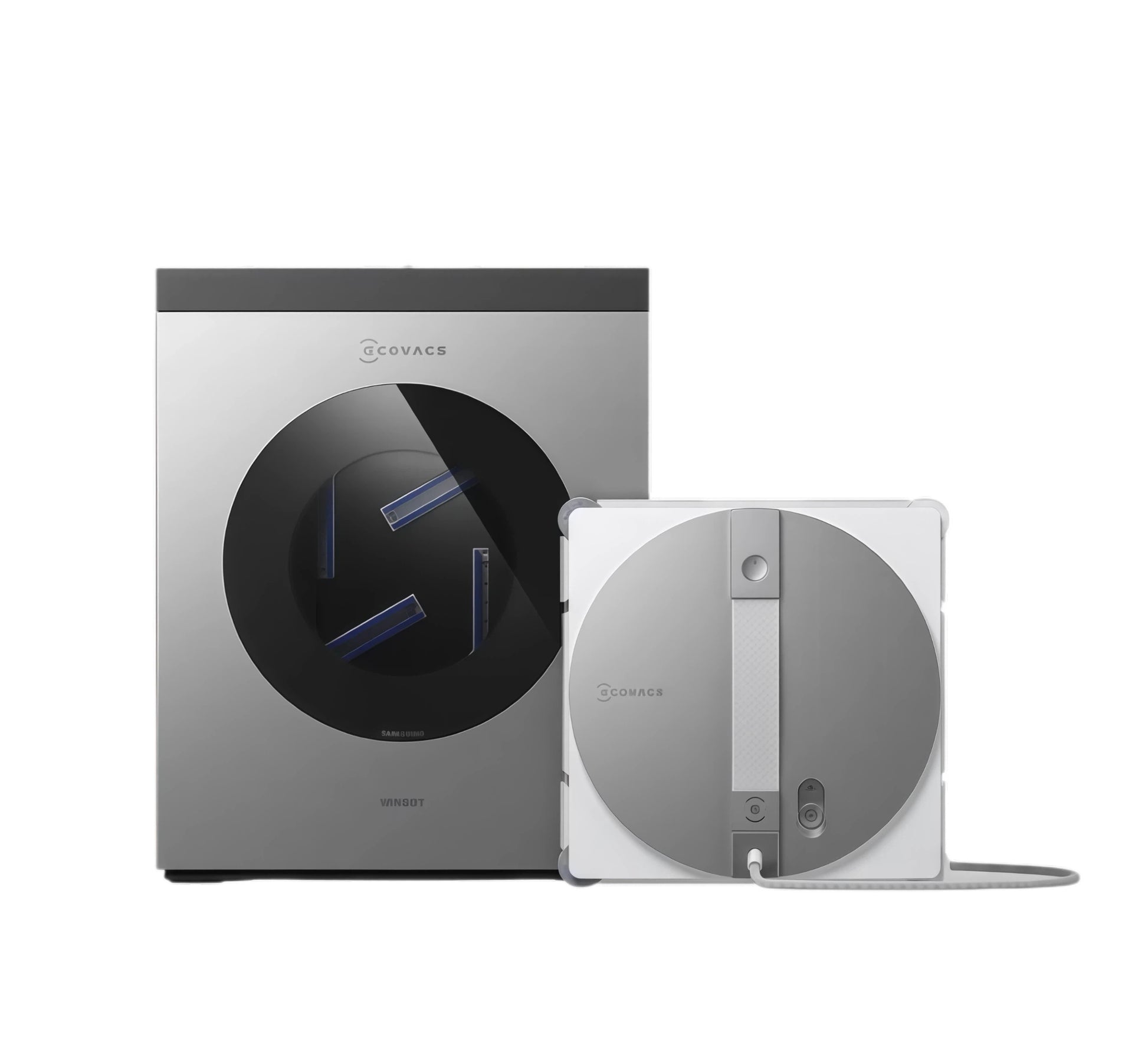 ECOVACS WINBOT W3 OMNI window cleaning robot with auto pad-wash OMNI station