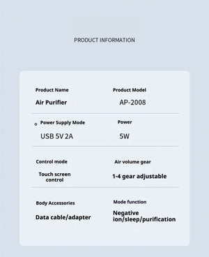 Air Purifier for Pet Owners, Pollen and Air Impurities, Noise Reduction