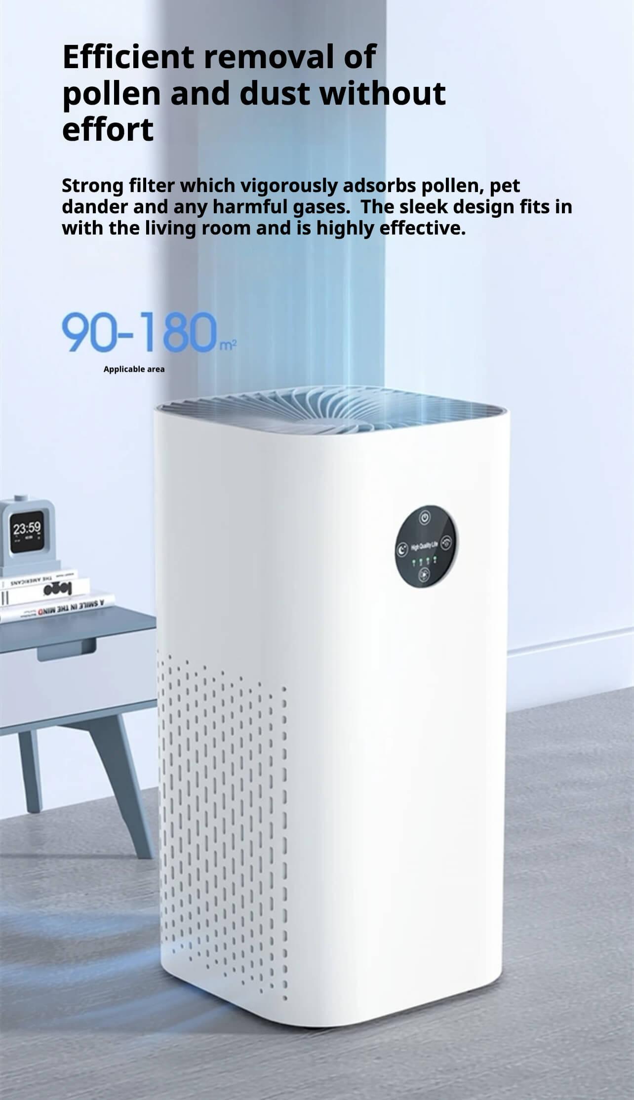Air Purifier for Pet Owners, Pollen and Air Impurities, Noise Reduction