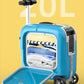 Blue Airwheel SQ3S electric scooter suitcase front view