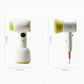 Size comparison diagram showing Babycare cordless baby hair dryer dimensions: 265mm height, 130mm width, compact and portable design