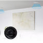  An illustration showing Bose 791 II speakers installed in a modern living room ceiling, demonstrating how they deliver balanced, room-filling stereo sound for an immersive audio experience.
