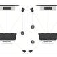 Diagrams illustrating how to use Bose Virtually Invisible 791 II in-ceiling speakers in 5.1.2 and 5.1.4 Dolby Atmos configurations for an immersive, overhead home theater sound experience.