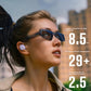A graphic detailing the impressive battery life of the Bose QuietComfort Earbuds: 8.5 hours on a single charge, and over 29 hours of total listening time with the included charging case.