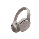 A pair of Bose QuietComfort Headphones in a stylish Stone color, angled to show the plush earcup and headband design on a clean white background.