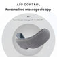 Side profile of the Breo iSee M eye massager showcasing its modern design and app connectivity. Customize your massage experience using the official BREO app for personalized wellness.