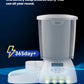Cat Mate automatic pet feeder with battery indicator showing 365-day+ runtime. Designed for worry-free use all year round with minimal maintenance.
