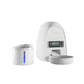 White DOGNESS Mini programmable feeder and 1 L smart sensor fountain bundle for complete automated pet care.