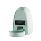 Mint-green DOGNESS Mini programmable pet feeder with LCD timer and detachable bowl for scheduled cat and small-dog meals.