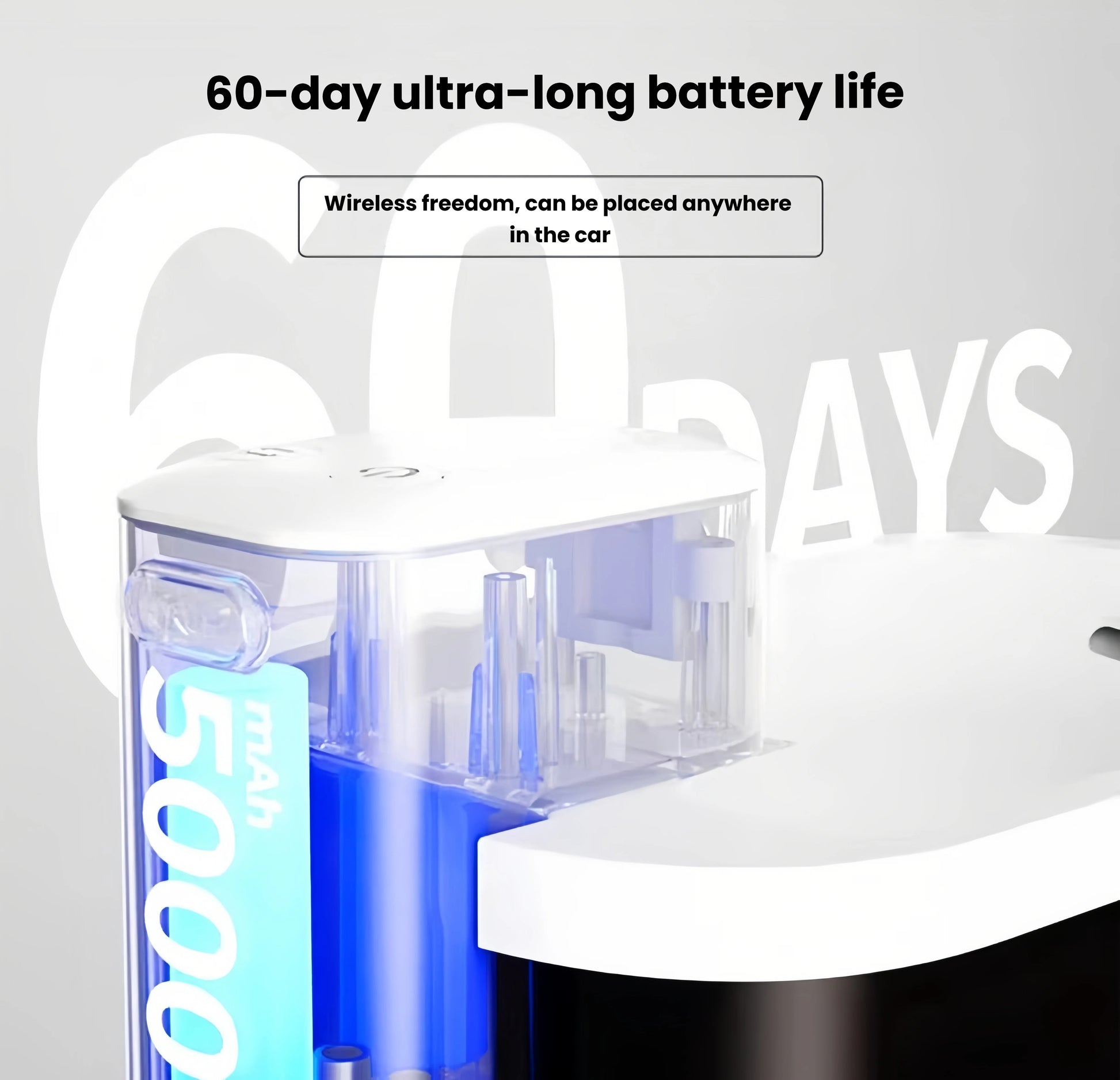 DOGNESS D13 automatic pet water fountain placed in dim bedroom setting with noise level comparison showing 38dB operation, quieter than normal conversation