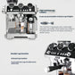 DeLonghi La Specialista Maestro EC9665BM with dual cup holders, capable of brewing two cups simultaneously.