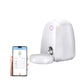 White Dogness App Feeder Mini 2 L with 2.4 GHz Wi-Fi, smartphone app scheduling, and ceramic bowl for cats and small dogs.