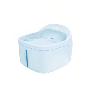 Light blue Dogness automatic water dispenser with smooth surface, compact size, and built-in filtration system for clean water flow