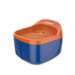 Two-tone orange and blue Dogness water dispenser with anti-slip base, large bowl area, and silent pump ideal for active cats and dogs