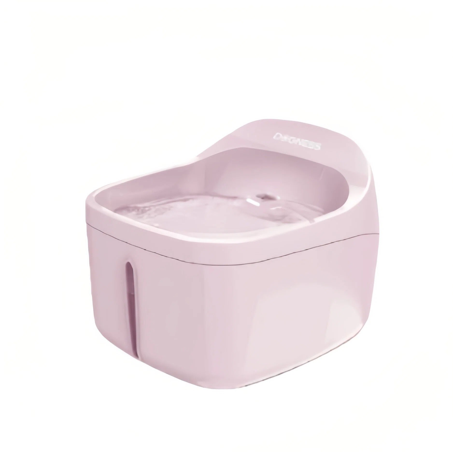 Dogness Smart Pet Water Fountain in soft pink color featuring anti-dry burning protection and multiple filtration layers – perfect for cats and small pets