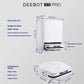 Image of the Ecovacs X5 Pro Omni, and its dimensions and measurements